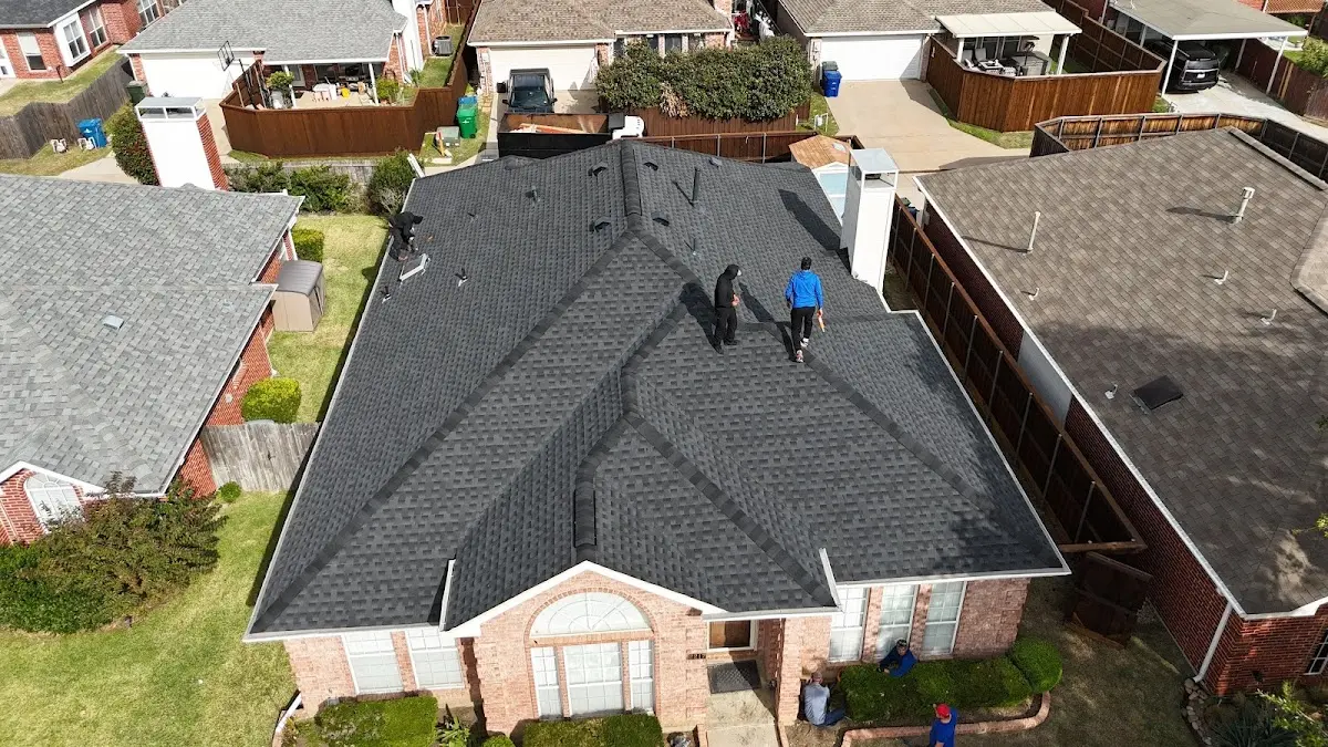 Slate & Tile Roof Repair work in progress on a Colesville property